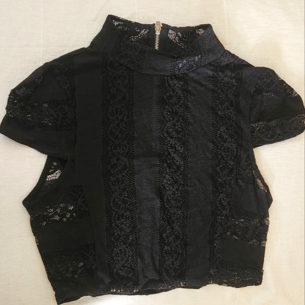 Lace Party Bohemian Chic Crop Top